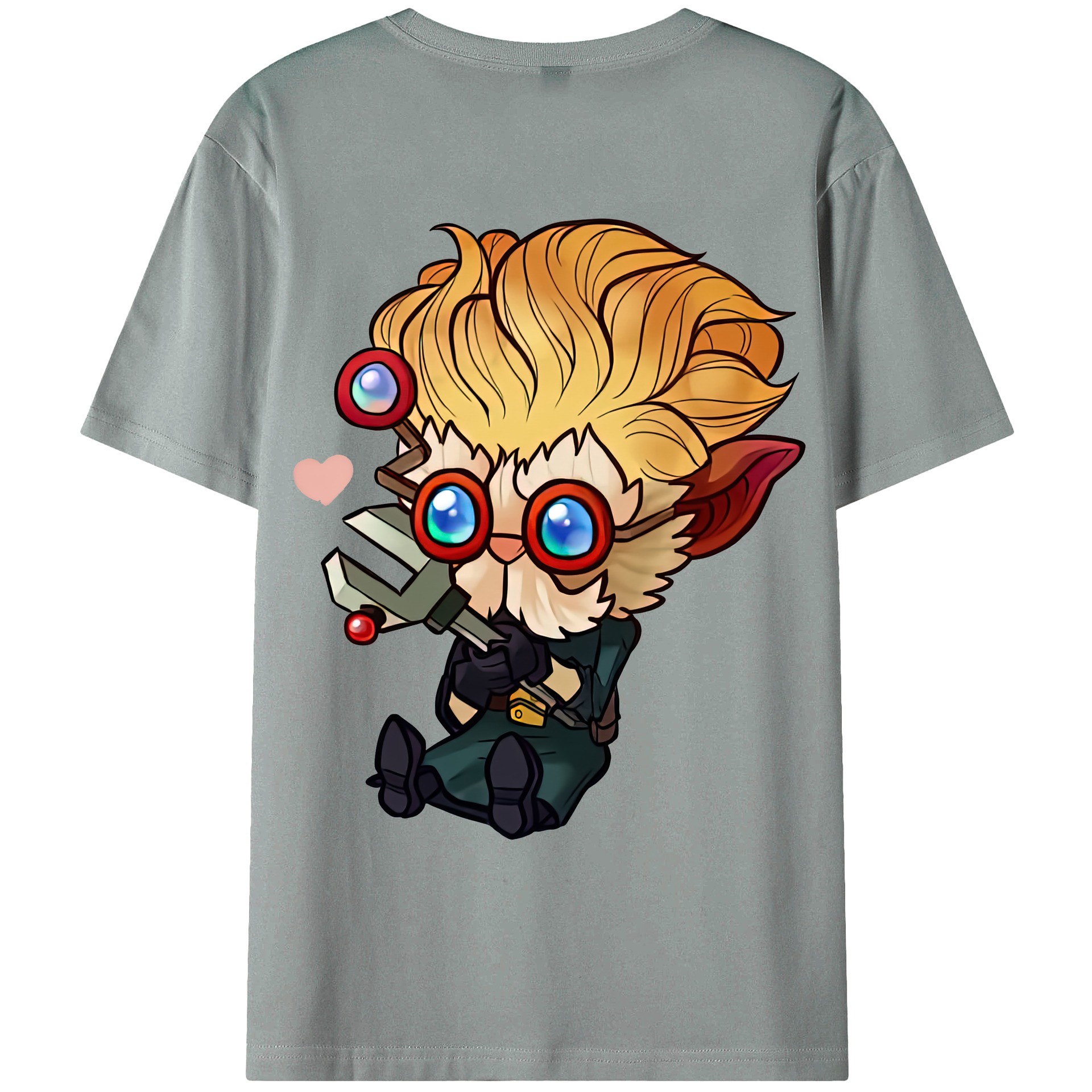 （画像用） リーグ・オブ・レジェンド League of Legends LOL 綿100％ メンズ半袖Tシャツ（バックプリント） 通気性